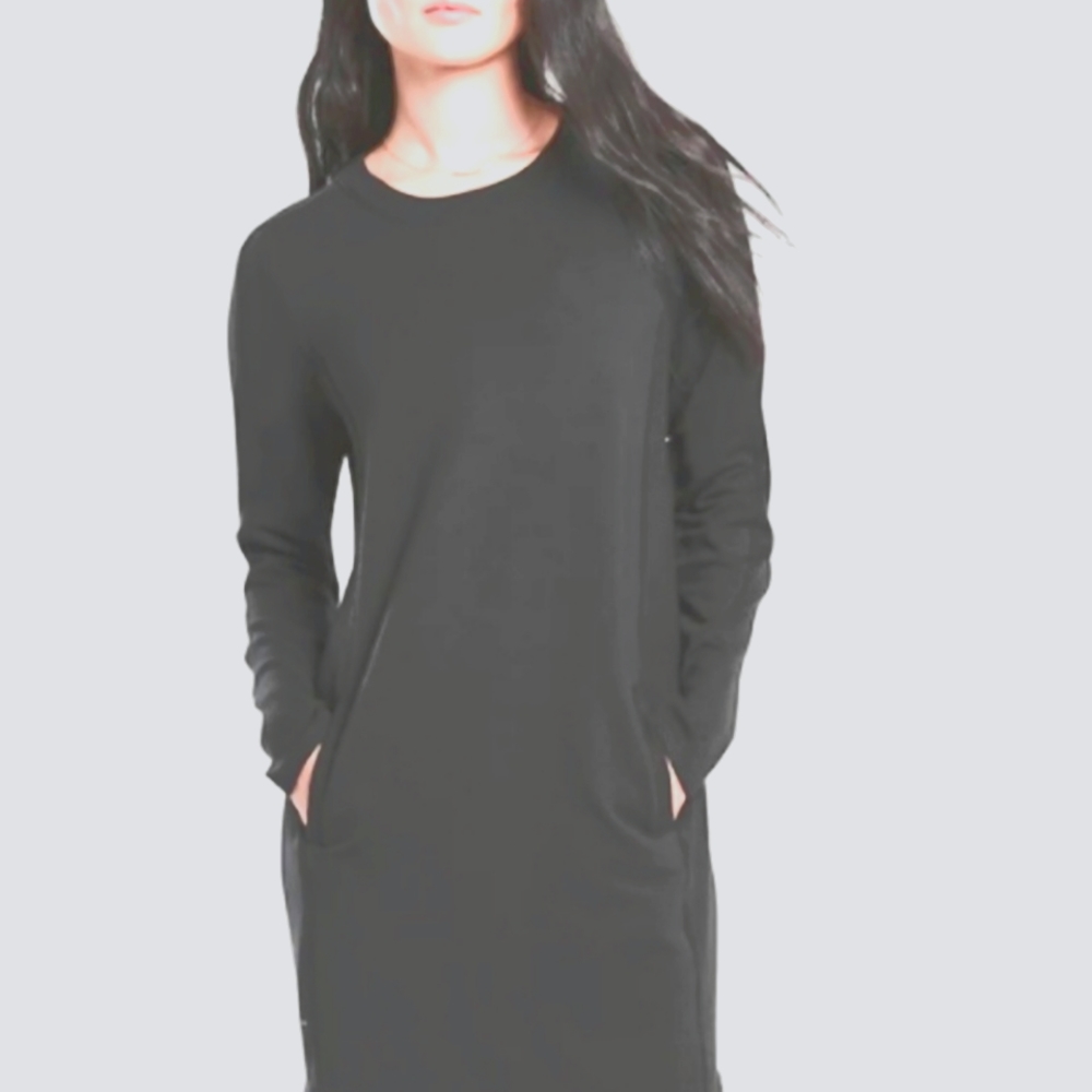 Athleta BALANCE dress SMALL dark CHARCOAL grey